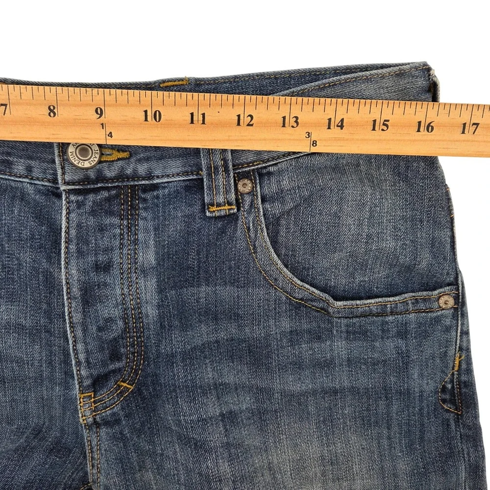 Armani Jeans J08 Slim Fit Mens 32x32 Blue Dark Wash Denim Casual‎ Streetwear